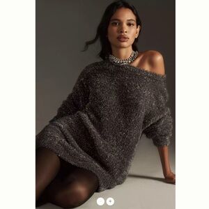 Anthropologie Eyelash Knit Mini Dress